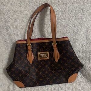 Louis Vuitton Tan and Brown Monogram Tote